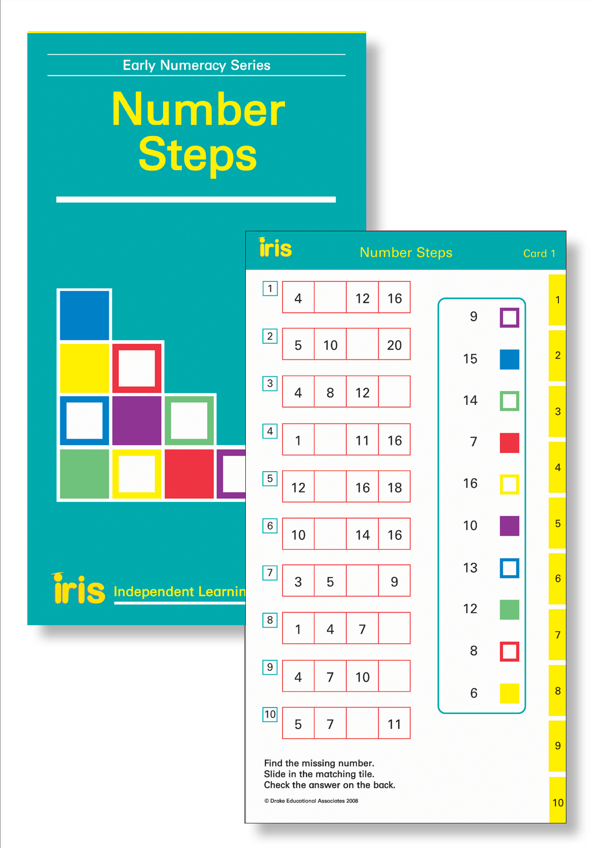 Iris Study Cards: Early Numeracy Year 2 - Number Steps